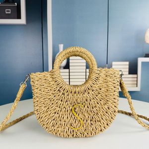 ICera Maxi Handtas Designer Bag Dames Luxe handtas Rafia Handgemaakte geborduurd gras Weven Koolmand Fashion Strandtas Grote capaciteit schoudertas