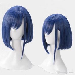 ICHIGO Japanese Anime DARLING In The FRANXX Code 015 Perruques Cheveux Courts Bleus