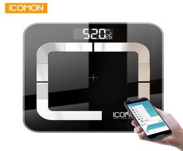 ICOMON I31 Smart Body Weight Scale de salle de bain numérique Corpielle graisse MI Échelle Bluetooth Human Weight BMI Panking échelle Floor Balance Y205603432