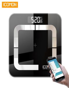 ICOMON I31 SMART BODYWUP SCHAAL Digitale badkamer Body Fat Mi Scale Bluetooth Human Weight BMI Weegschalen Vloegbalans Y208726211