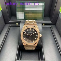 Iconische AP pols Watch Royal Oak Series 18K Rose Gold Automatisch mechanische heren Watch 15500or.OO.1220or.01 Box Certificate