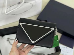 Icónico gran triangolo con lentejuelas lentejuelas bolsas de hombro vintage bolsos de cuero de metal brillante baguette desmontable cadenas ajustables correa bolsos magnética hebilla flip monedero