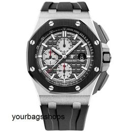 Montre emblématique AP de célébrité Royal Oak Offshore Series, montre mécanique automatique en titane pour hommes 26400IO.OO.A004CA.01