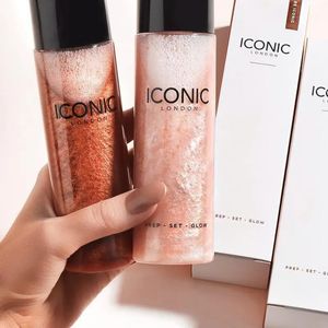 ICONIC LONDON Prep Highlight this Set Maquillaje líquido Glow Bronceadores Iluminadores Spray fijador Glow