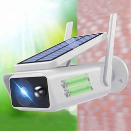 Icsee HD Wireless Solar WiFi Camera Outdoor Security Surveillance Camera CCTV Smart Home Batterij IP66 PIR Motion Detection Cam AA220315
