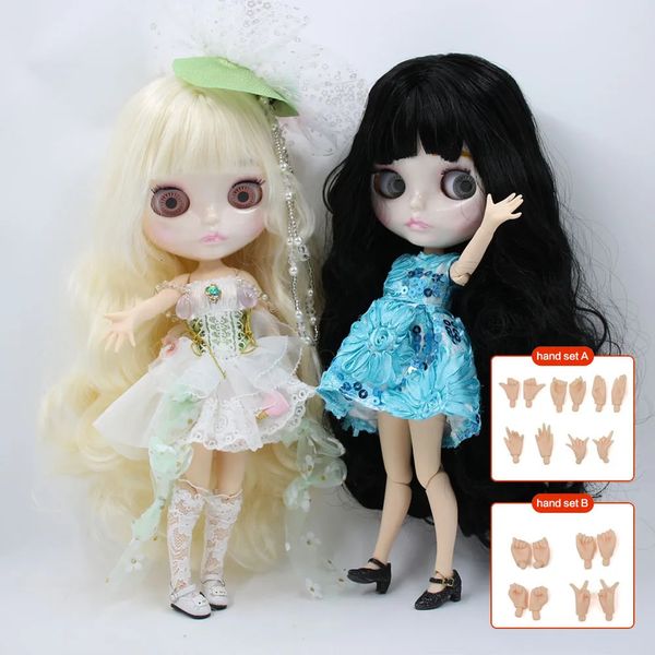 Icy DBS Blyth Doll 16 30cm Varios estilos Matte Face Face Glossy Doll Nude Doll con Abhands Especial Defirectora para Girl Gift Toy 240329