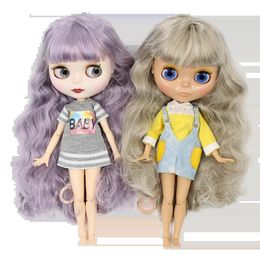 ICY DBS Blyth Doll 16 BJD Gezamenlijk lichaam Witte huid Bruine huid Donkere huid Matte gezicht Naakte pop 30 cm Anime Speelgoed Meisjes Cadeau 240223