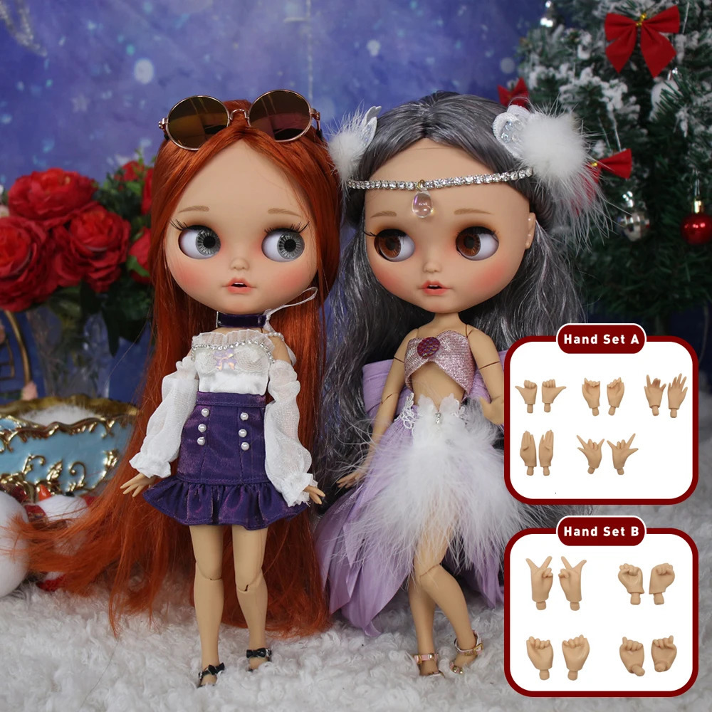 ICY DBS blyth doll 16 bjd toy Joint body Tan skin Matte faceplate 30cm on sale special price gift anime SD 240307