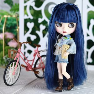 Icy DBS Blyth Doll 16 Joint body 30 cm witte huid blauw haarset pop bjd speelgoed mode cadeau 240409