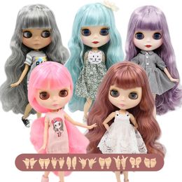 ICY DBS Blyth pop 16 joint body speciale aanbieding BJD wit glanzend gezicht zwart frosted multihanded AB meisje 240313