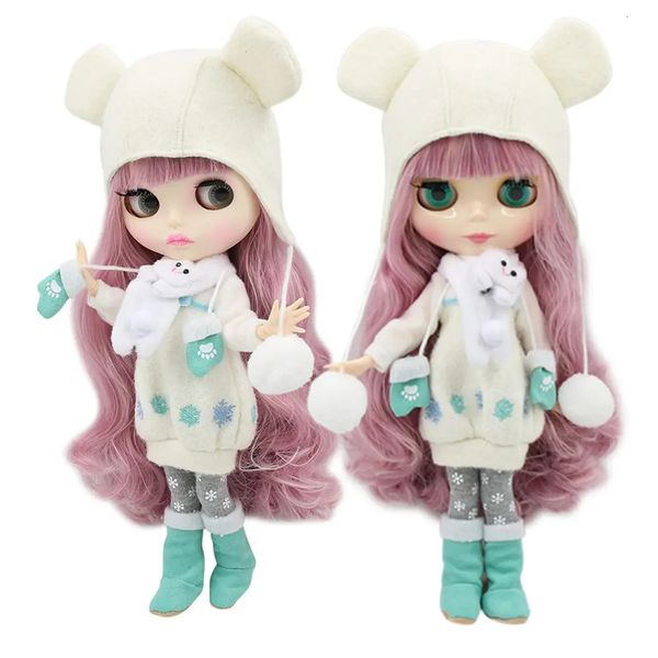 ICY DBS blyth – poupée 16 jouets, corps articulé, mélange de cheveux roses, peau blanche, cadeau, 30cm, anime nu, 240313