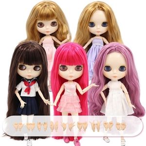 Icy DBS Blyth Doll 19 Joints Body 30cm BJD -poppen Glanzend gezicht Witte huid Fashion Toy Gift for Girls 220707