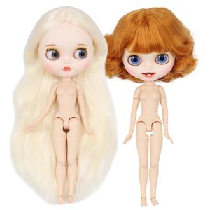 Icy DBS Blyth Doll BJD Toy Joint Body Witte Skin Custom Doll Matte Face 30 cm Kid Gift 240403