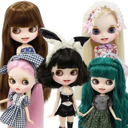 IJzy DBS Blyth Doll Custmized Carvd Lips Tanden Matte Gezicht Gezamenlijk Body te koop 1/6 BJD Neo Azone 220217