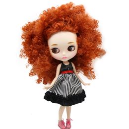 ICY DBS Blyth – poupée pour série NoBL22312237, cheveux afro gingembre, lèvres sculptées, visage mat avec sourcils, corps articulé, 16 bjd 240311