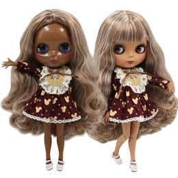 ICY DBS Blyth muñeca cuerpo articulado marrón mezcla pelo rubio 30cm 1/6 bjd juguete niñas regalo 240312