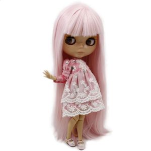 ICY DBS Blyth – poupée Serires NoBL1096, cheveux lisses roses, peau brûlante du corps, 16 BJD ob24, anime fille 240311