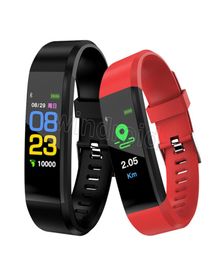 ID 115 Plus Bracelet intelligent pour écran Fitness Tracker podomètre montre compteur fréquence cardiaque tensiomètre bracelet intelligent8211680