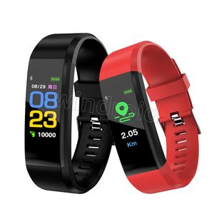 ID 115 Plus Bracelet intelligent pour écran Fitness Tracker podomètre montre compteur fréquence cardiaque moniteur de pression artérielle Bracelet intelligent