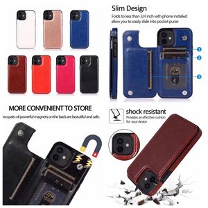 ID Card Pocket Cases Voor Iphone 15 14 Plus 14Pro 13 Mini 12 11 Pro Max XR XS 7 6 Phone15 Retro Multifunctionele Portemonnee Lederen Houder Stand Kaarten Doos Flip Cover Pouch