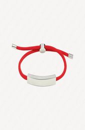 ID Identification Bracelet de charme pour les femmes mode 18K Braceux à corde plaquée en or blanc Bracelets personnalisés avec juif5008782