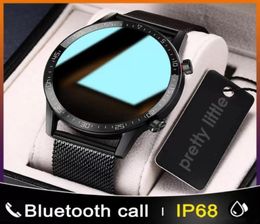 ID L13 reloj inteligente hombres IP68 impermeable ECG PPG Bluetooth llamada presión arterial ritmo cardíaco rastreador deportivo Smartwatch3552712