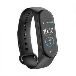 ID M4 bracelet M5 smart band Bracelets M6 Smartwatches Température corporelle Fréquence cardiaque Moniteur de pression artérielle Étanche Sport Fitness Bracelet