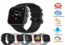 ID P8 montre intelligente hommes montres femmes IP67 étanche Fitness Tracker Sport moniteur de fréquence cardiaque pleine touche Smartwatchs pour Amazfit Gts3118154