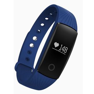 ID107 Reloj inteligente Rastreador de ejercicios Monitor de ritmo cardíaco Podómetro Reloj de pulsera inteligente Deporte Pasómetro Cámara Pulsera inteligente para iPhone Android