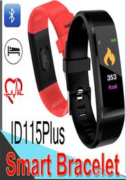 ID115 Bluetooth Pulsera inteligente Podómetro Banda Fitness Tracker Bluetooth 40 Pulsera Contador de pasos Monitor de sueño Pulsera Deporte P5855822