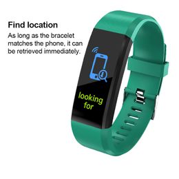 ID115 Plus bracelets intelligents Bracelet Fitness Tracker montre fréquence cardiaque moniteur de santé Bracelet universel téléphones portables Android Uf171