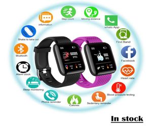 ID116 Plus Smart Watch Pulseras Fitness Tracker Heart Fiat Activity Activity Monitor Wristband para iPhone Android Phone1834522