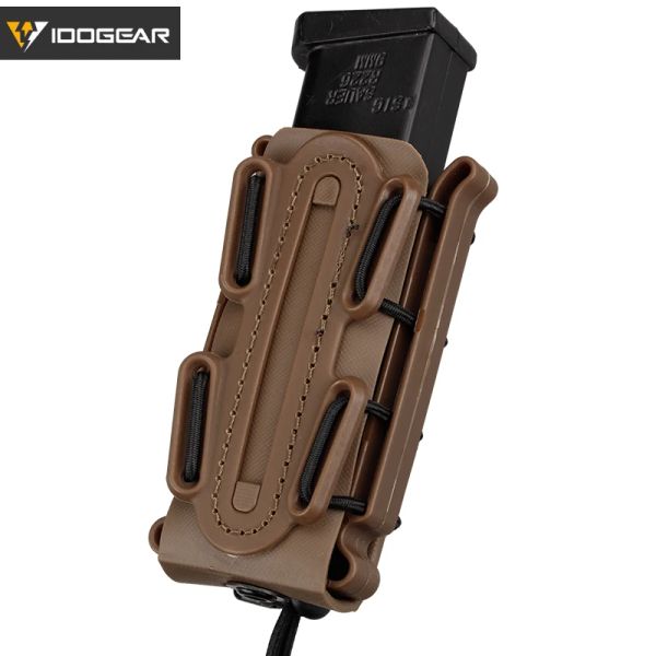 Idogear 9 mm Sachets de magazine Astmag Clip Clip Plastique Pouche molle Softhell G-Code Pistol Mag Carrier