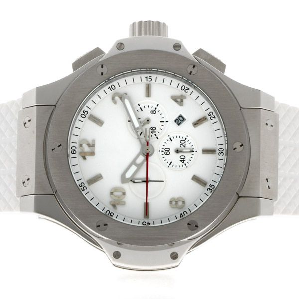 Idols montres Copy Watchs Working Chronograph with White Dial Sogle