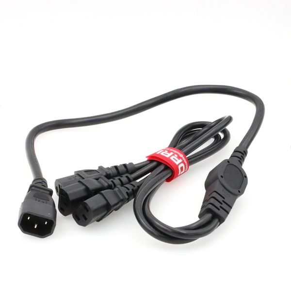 IEC 320 C14 Enchufe masculino a 3x C13 Cable de adaptador de alimentación y divisor femenino 250V/10A