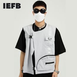 IEFB Vêtements pour hommes - Gilet d'outillage d'été Veste d'été pour hommes Loose Trend Vest Coat 9Y7463 210524