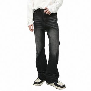 iefb Nieuwe Tij Wed Mannen Jeans Gradiëntkleur Losse Licht Flare Broek Koreaanse Stijl Streep Mannelijke Broek Lente Kleding 9C3794 f7RR#