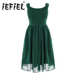 IEFiEL 4-14Y infantile enfants filles première Communion fleur dentelle robe robe de bal bal robe formelle pour fête et mariage demoiselle d'honneur