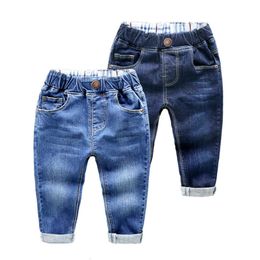 Ienens Boys Casual Jeans broek Baby Toddler Boy's Denim Clothing Pants Kinderkinderen Kledingbodems 2 3 4 5 6 7 jaar L2405