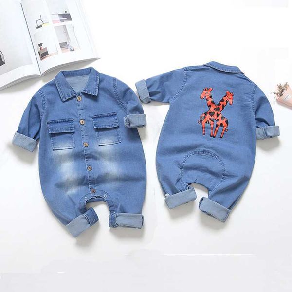 IENENS Kids Baby Boy Jumper Niñas Ropa Pantalones Denim Jeans largos Monos Niño Infante Monos Ropa para recién nacidos Chándales L230625
