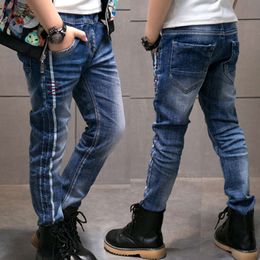 Ienens kids garçons jeans skinny denim 4-13 ans pour adolescent boy slim cowboy pantalon printemps automne enfants pantalon décontracté l2405