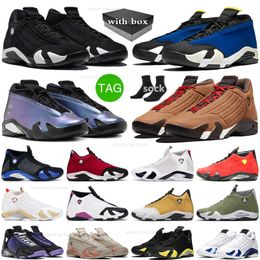 Jumpman 14s 14 Noir Blanc Love Letter Challenge Red Light Ginger Winterized Brown Shocking Rose Gym Rouge Blanc Hyper Royal Last Shot Hommes Femmes Chaussures de basket-ball