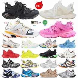 Sneakers Designer Trainers 3 schoenen Heren Women Track 3.0 Sneaker schoen Zwart Wit Green Pink Blauw Gray Oranje Sliver Multi Red Yellow Daxrvc#