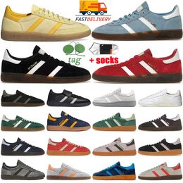 schoenen sneakers handbal spezials marine gom aluminium fel rood heldere roze kern zwarte platte comfortabele trainers voor heren en vrouwen eijf4