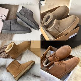 Boots Designer Womens Australia Boot Classic Ultra Mini Platform II Mosterdzaad Cheatnut Neumel Bailey Bow Fur Booties Sand Suede Winter Women For Men Sneeuwheren 0000