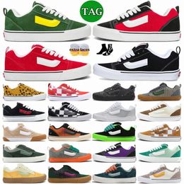 Nnu Skool Vanse Sneakers Green Amarillo Black Red Mega Check Platform Urple Navy Off Gum Charcoal Vault Mran Potato Leopardo Asphalt Goldeluvz#