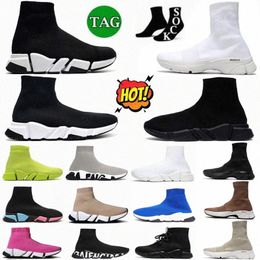 Entrenador de velocidad Calcetín 3.0 zapatos negro 1.0 calcetines Casual 2.0 blanco Lace Up Classic Platform hombres mujeres rosa rojo Beige verde Light Graffiti VC95W #