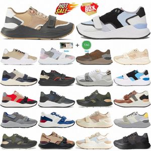 Designer Sneakers schoenen Trainers Sneaker Trainer Men Women Striped Platform Season Shades Flats Outdoor Black Wit Beige Gray Blue Che6vcw#