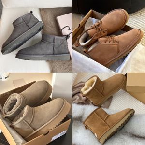 Boots Designer Womens Australia Classic Ultra Mini Boot Platform Plateforme II MUSTARD SEED CHESTNUT NEUMEL BAILEY BOW FUR BOOTES SAND SANDE FEMMES D'HIVÉ