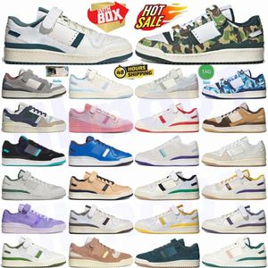 Chaussures 84 Sneakers X Forums Trainers Low Camo Anniversary 30th White Silver Gum Green Green Womens Mens Blue Brown Home Branch Candy Red Cream Black Rose UNT Off Navy